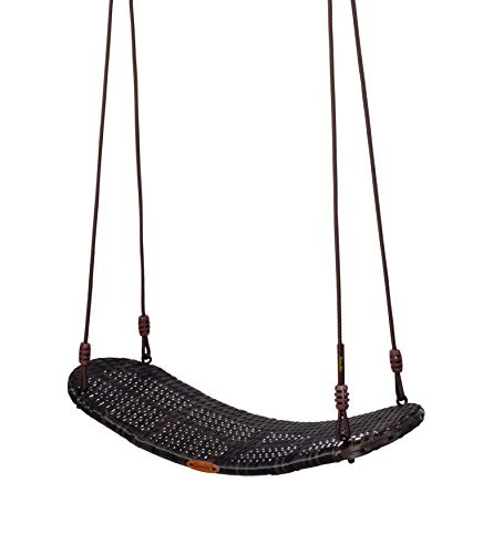 Swurfer Chill PE Rattan Patio Swing, Weather Resistant with Steel Frame Holds 500lbs