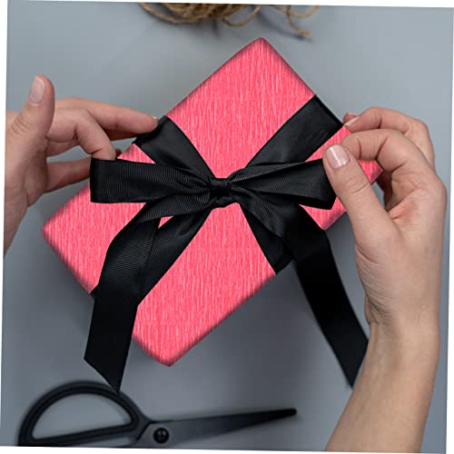 Coheali 1 Roll Pink Decor Black Bouquet Paper White Floral Wrapping Paper Crepe Paper Streamer Pastel Crepe Paper Crepe Paper Roll Crepe Paper Set Making Tools Materials Curled Paper Fold #TOP1