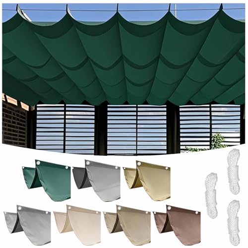 Auvent pare soleil en polyester rétractable étanche pour véranda et terrasse