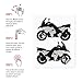 4R Quattroerre.it Quattroerre 9168 Kit Adventure Stickers Adhesivos para Baúles Moto, Rosa...