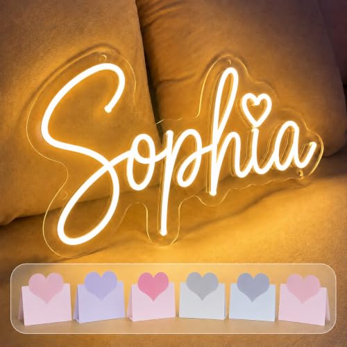Jaroge Custom Neon Sign for Girls Personalized Neon Light Name Sign