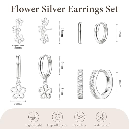 Image of Small Gold Huggie Hoop Earrings Set for Women Men Hypoallergenic 14K Plated Stack Cartilage Earrings, Sterling Silver Multiple Piercing Lightweight Mini Thin Cute Dainty Trendy Jewelry Gifts for Women
