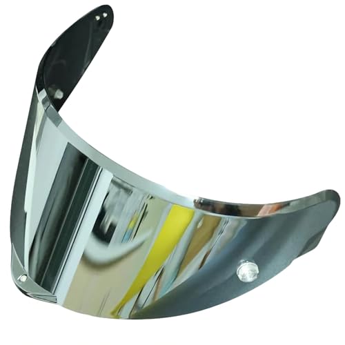 AGV Pista Corsa Gprr Visor Commpatible with Pista/GPR/GPRR/Corsa/Race3 for Day and Night Use (Electroplated silver)