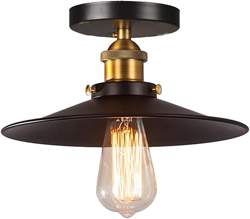 Lámpara de techo vintage retro metal Edison lámpara colgante industrial lámpara colgante E26 para comedor, mesa de comedor, pasillo, sala de estar,