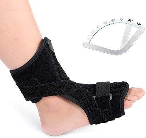 Attelle de cheville ELzEy, orthèse de fasciite plantaire avec angle réglable et supports de pied