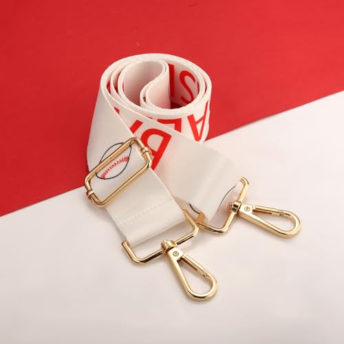 Image of NVENF Game Day Purse Strap Replacement Baseball Basketball Soccer Golf Crossbody Shoulder Bag Straps for Stadium Clear Purse (Style I)
