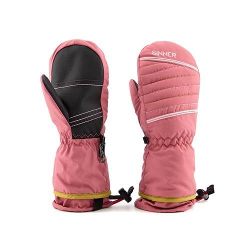 Moufles SINNER Stratton rose pour garder les mains au sec enfant 7-8 ans
