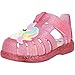 Igor Tobby Unicornio Sandales Transparentes en PVC à Paillettes pour bébé, Paillettes Fucsia Transparent, 23 EU