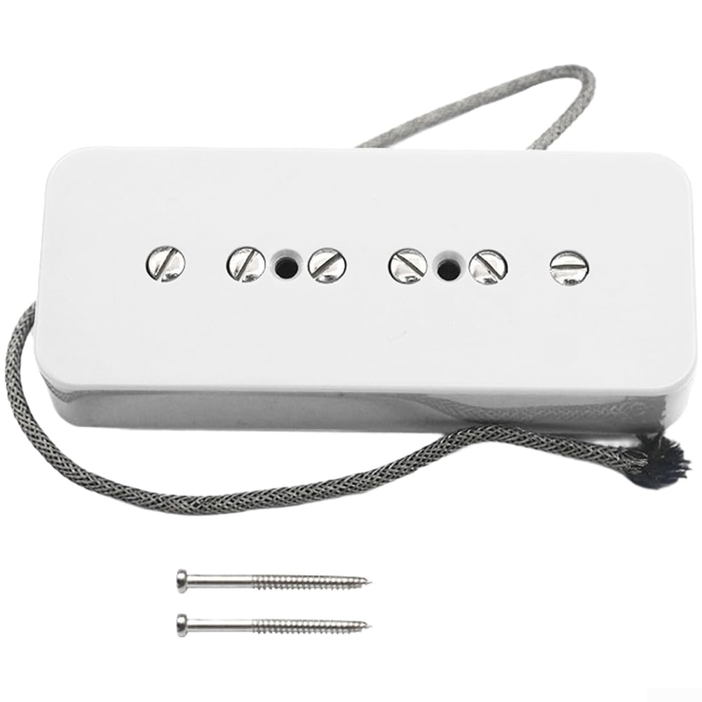 Pastilla P90 Alnico 2 blanca ideal para tocar blues y rock clásico en tu estudio en casa