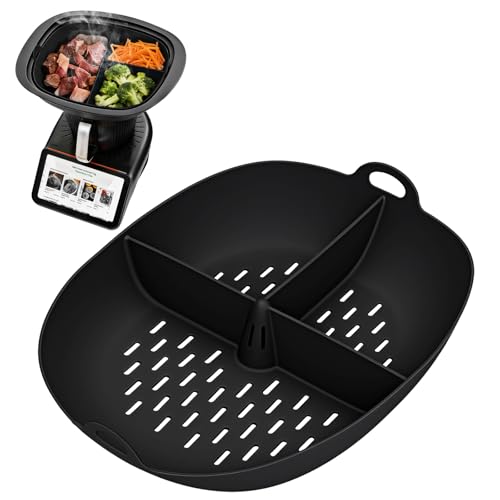 Kkluno 1 moule en silicone pour cuisson à la vapeur, séparateur de panier de cuisson, insert de cuisson et séparateur de cuisson vapeur, compatible pour légumes, poisson et viande