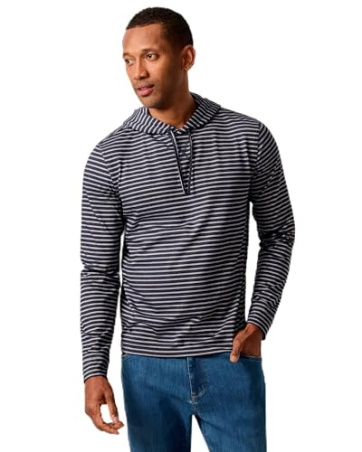 johnnie-O Wycliff Striped Long-Sleeve T-Shirt Hoodie