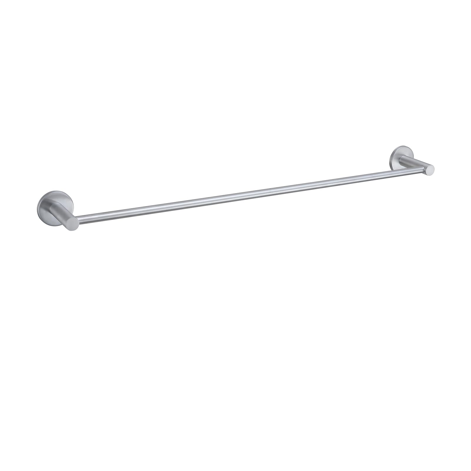 Yamataro 60cm SUS304 Stainless Steel Towel Rail Screw or Adhesive Wall Mounted Towel Bar for Bathroom & Kitchen Brushed Finish Hand & Bath Towel Holder