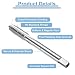 sourcing map 2pcs Straight Flute Thread Tap, M8 x 1.5 Metric Screw Threading Tapping Tool Thread Milling Machine Taps, High-Speed Steel 6542 (HSS 6542)