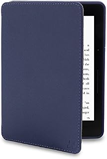 Verso Kindle Voyage Case - Classic Navy Slim Fit Premium PU Leather Book