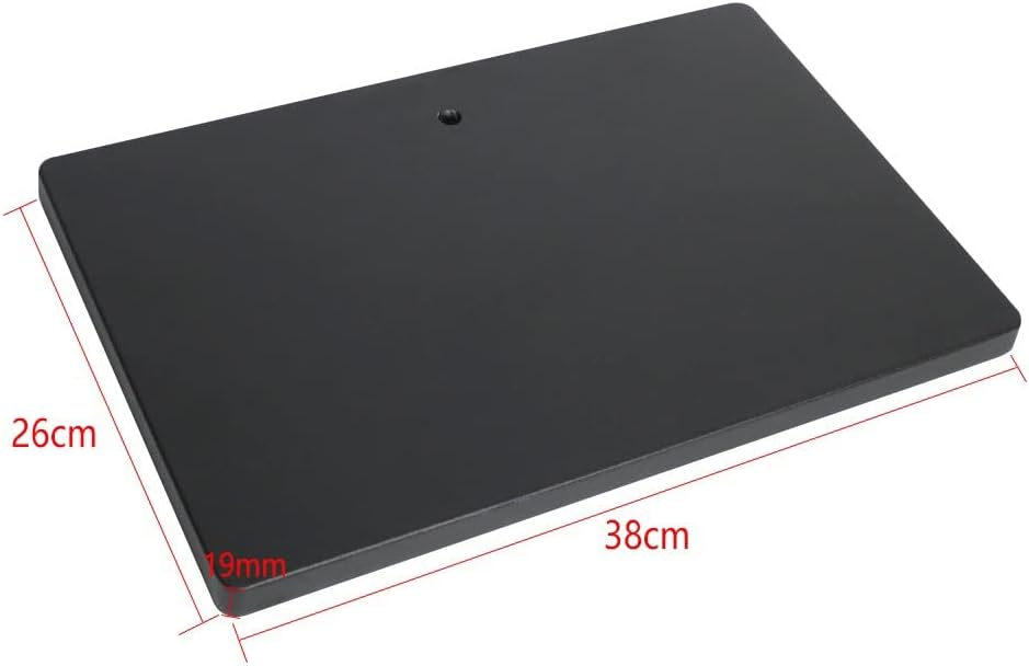 Microscope Accessories Kit 38 * 26CM Metal Base Plate Table Working Stand Holder Bracket Worktable Platform for Industry Stereo Microscope Video Camera Microscope Slides(Black)