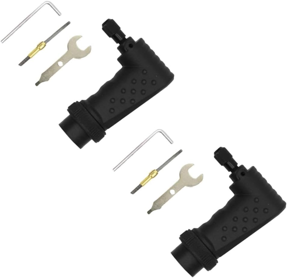Angoily 8pcs Right Angle Electric Adapter Mini Grinding Converter for Tight Spaces Ergonomic Design for Cordless Tool Use for Projects