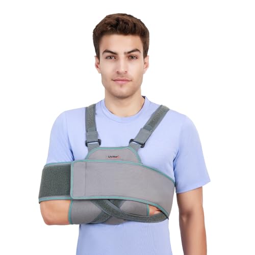 Image of Life Wear Shoulder Immobilizer Universal, Support for Post-operative Surgeries and Soft Tissue Injuries, Shoulder Brace for Fractures and Dislocations, For Men and Women, SPL Size
