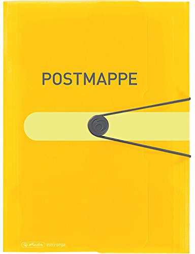 Gummizugmappe A4 PP Postmappe transparent gelb easy orga to go