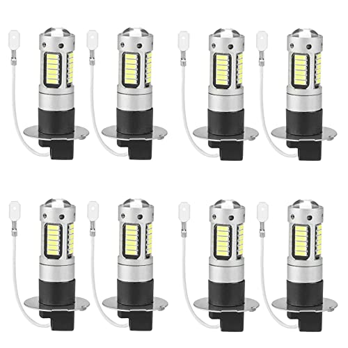 Bombillas LED H3 de 6000K antiniebla y luces de conducción DRL para coche