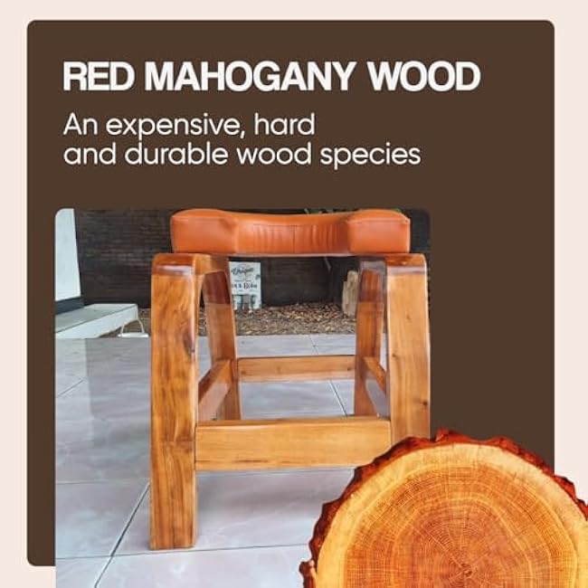 Yoga Inversion Bench ¨C Premium Mahogany Wood Headstand Bench with Strengthened Frame & Extra Crossbars | Handstand Trainer, Yoga Stool & Headstand Chair for Safe Inversions