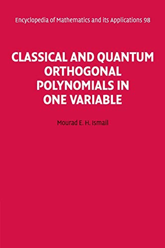 Classical and Quantum Orthogonal Polynomials in One Variable view 2