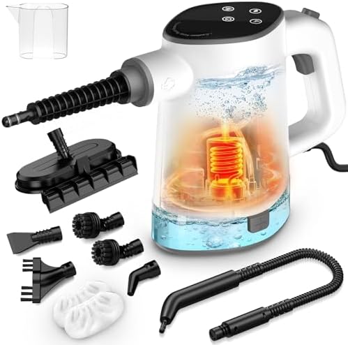 Handheld Steam Cleaner, Multi-Surface Steam Cleaner with Safety L...