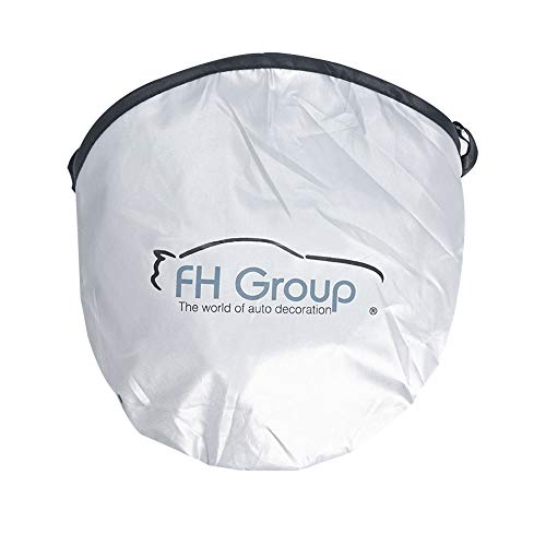 Image of FH Group Medium Foldable Penguin Print Car Windshield Sun Shade - Portable Reflective Sun Visor for Sedans, SUVs, and Trucks Black