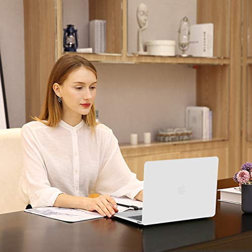 Image of MOSISO Compatible with MacBook Pro 13 inch Case M2 2025, 2024, 2023, 2022-2016 A2338 M1 A2251 A2289 A2159 A1989 A1708 A1706, Plastic Hard Shell&Keyboard Cover&Screen Film&Storage Bag, White