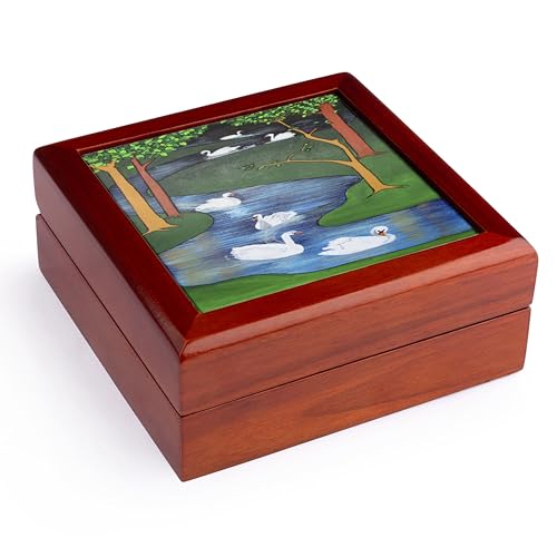 3dRose Seven Swans A-Swimming - animal, religious symbolism, the twelve