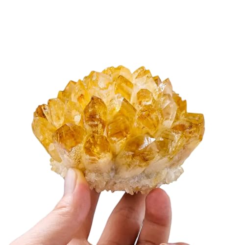 Citrine Crystal Cluster Large Quartz Crystal Formation- Large Yellow Crystal