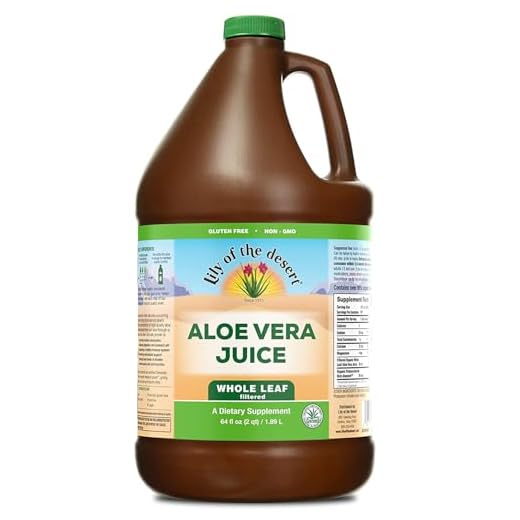 Lily Of The Desert Aloe Vera Juice, Certified Organically Grown Whole Leaf, Dietary & Immune Support Drink, Liquid Digestive Aid for Gut Health, Antioxidant Beverage, Fits in Mini Fridge, 64 Fl Oz