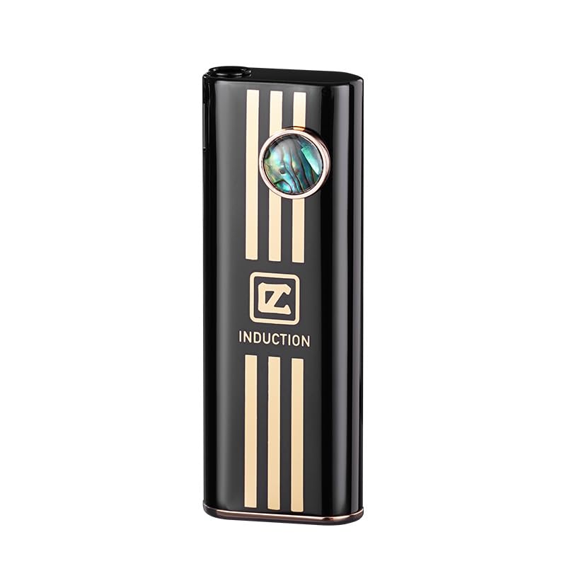 Encendedor recargable Shell Cat Eye negro compacto