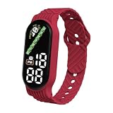 Reloj de fitness para niños, reloj de pantalla táctil, rastreador portátil preciso, monitor de frecuencia cardíaca, contador de pasos, calorías quemadas, reloj digital inteligente de diseño moderno