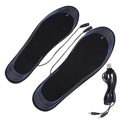 Beavorty 1 paio di solette riscaldanti stivali soletta riscaldata donna scarpe riscaldate sottopiede USB scarpe riscaldate solette scarpe riscaldate inserti sport soletta riscaldata inverno uomo