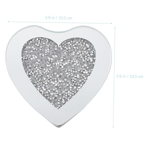 Dessous de verre en verre cœur Ipetboom résistants à la chaleur pour table de café - 4