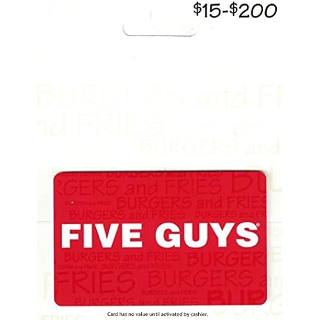 Thoughtful Gesture: Embracing the Flames of Flavor with a Five Guys Gift Card