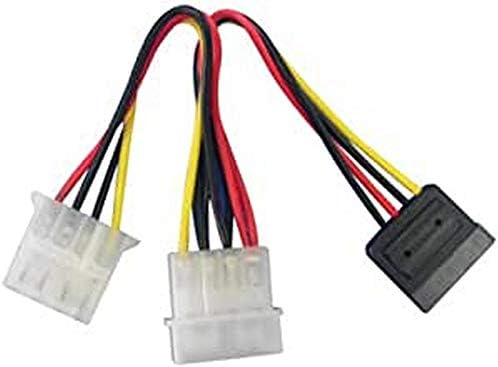 Lindy 5.25" - Sata/5.25" Power Adapter Splitter Cable, 0.15M (33289)