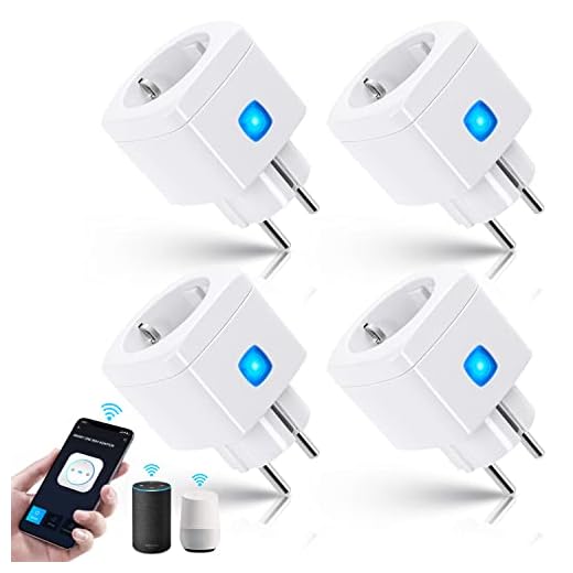 Aigostar Alexa Enchufe Inteligente Wi-Fi, Mini Smart Plug 10A 2300W no necesita HUB. con Control Remoto AigoSmart App and Voz, Compatible con Alexa y Google Home, Blanco 4 Pcs.