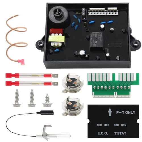 3 In 1 RV Water Heater Replacement Parts Kit fit for Atwood/DometicGC6AA-10E GC10A-4E with 91365 Water Heater Circuit Board 91447 Thermal Cut Off&Thermostat Kit 93868 Spark Probe Igniter Electrode