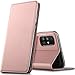 Produktbild Conie Bookstyle Handyhülle Samsung Galaxy M51, Booklet Cover Etui mit Kartenfächer klappbare Handytasche, Flip Case Samsung Galaxy M51 Hülle Rosegold