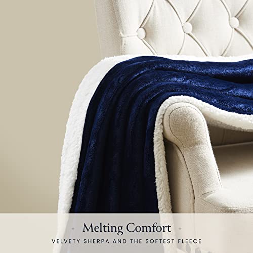 Belador Throw Blanket - Fleece Blankets 50 Inchx60 Inch - Soft Blanket With Sherpa Reverse Fluff - Travel Blanket For Bed thumb #2