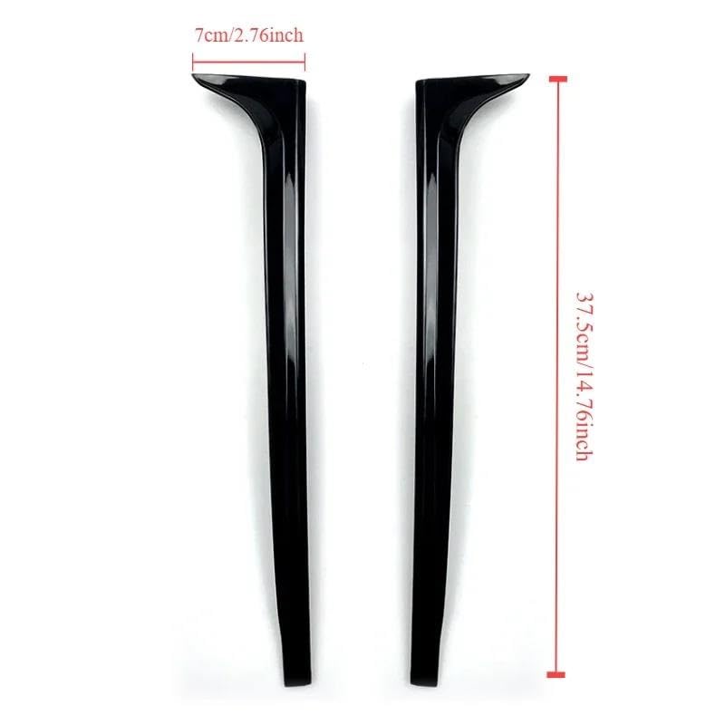 Molduras de aletas para ventana trasera compatibles con VW Polo Mk5 2