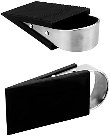 Miniatura 4 de Elome Tope de puerta de goma, soporte de cuña de seguridad resistente, se adapta a suelos de hormigón laminado de madera para casa, dormitorio,