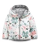 THE NORTH FACE Infant Reversible Mossbud Swirl Full Zip Hooded Jacket, Gardenia White Polka Dot Flor
