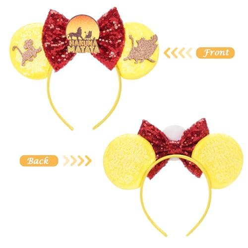 Image of FANYITY Mouse Ears, Sequin Mouse Ears Headband for Boys Girls Women Halloween Birthday Party