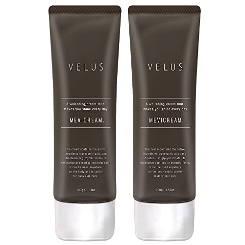 VELUS 薬用 集中ケアクリーム 100g 約3か月用 トラネキサム酸 ビタミンC誘導体 角質ケア フットスクラブ 医薬部外品 (100グラム (x 2)