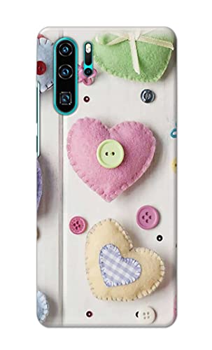 Image of PRINTFIDAA Heart Shape Hard Back Cover for Huawei P30 Pro,VOG-L29, VOG-L09, VOG-L04, VOG-AL00, VOG-AL10 Back Cover -(P6) KAT1010