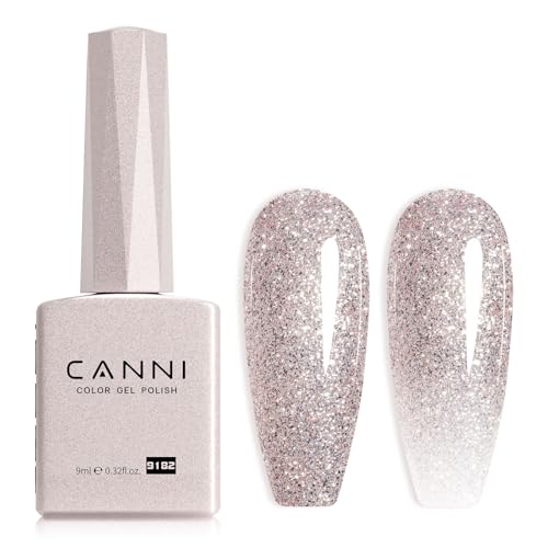 CANNI 2Pcs Hema-Free Black White Gel Nail Polish Set- Black and White Gel Polish Kit, Soak Off LED Nail Gel Manicure Kit DIY at Home Salon Girls