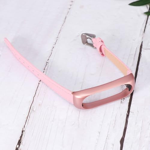 Correa de cuero vacuno compatible con pulseras inteligentes deportivas VANZACK de recambio 4