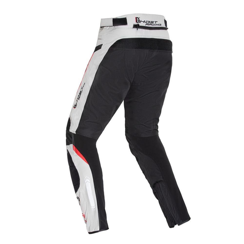Pantalones de Moto Hombre con Protecciones, Pantalones Hombre Moto con Forro Protector con 4 Almohadillas Protectoras ExtraíBles, Pantalon Moto Hombre con Protecciones